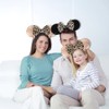 2 Pcs Mouse Ears Headbands, Shiny Bow Glitter Mouse Ears