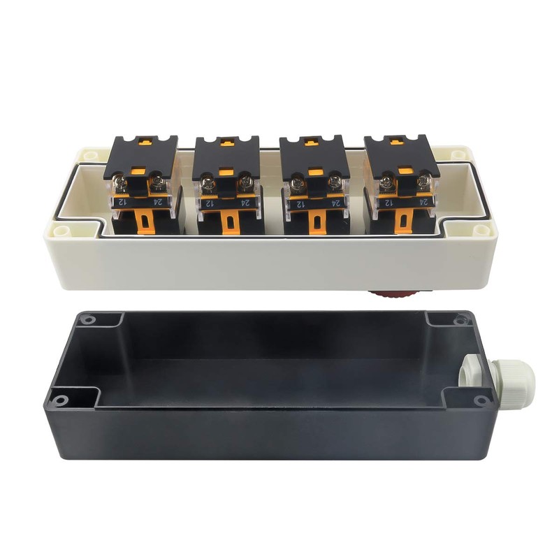 Nxtop Red Yellow Green Momentary Switch, Red Mushroom Emergency Stop
