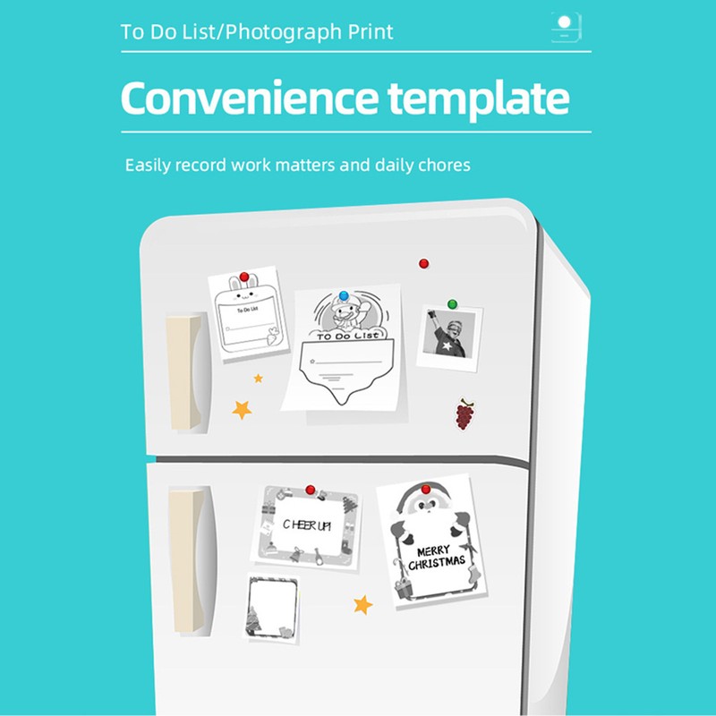 Portable Mini Pocket Printer Wireless BT Thermal Printer Photo Notes