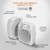 Comfort Zone Indoor Space Heater with Adjustable Thermostat, Fan Forced,