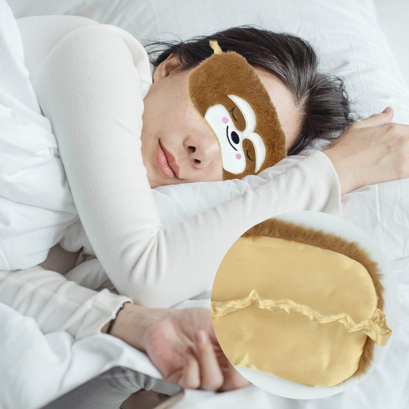 1 Pcs Eye Mask for Sleeping, Funny Blindfold, Soft Silk