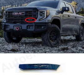 GMC 1PC Gloss Black Front Bumper AT4X Emblems Fit GMC 2022-2023 Sierra 1500