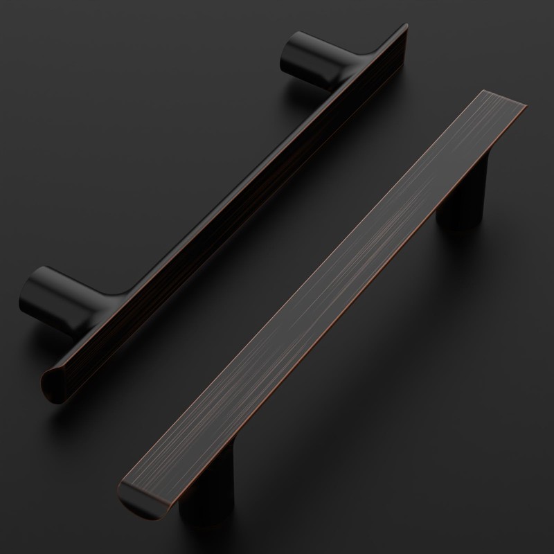 Amerdeco 10 Pack Oil Rubbed Bronze Cabinet Pulls 5 Inch(128MM)