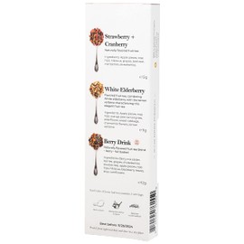 Gourmanity Fruity Loose Tea Sampler Gift Set, 3 Refreshing Fruity Flavors, Cold Brew them for a Invigorating Summer Beverage, Product of Austria, 1.23oz