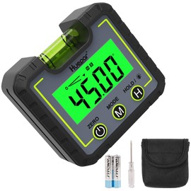Huepar AG01 Digital Angle Meter, Angle Meter, Inclinometer, Digital Level, Level Box, Backlight, Magnet, Small, Mini, Japanese Instruction Manual Included