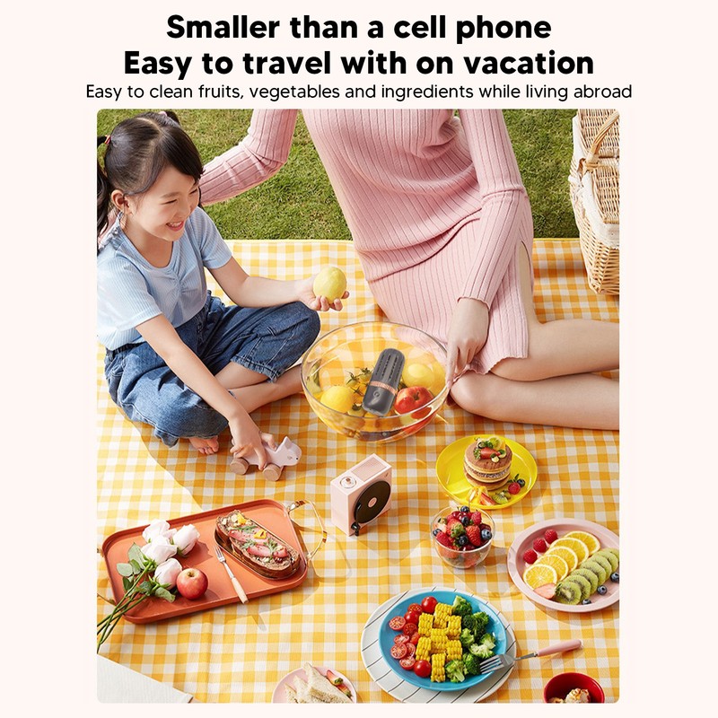 Fruit Vegetable Washing Machine IPX7 Waterproof Portable Vegetable Cleaner Device