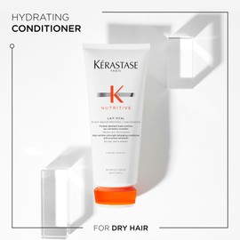 K?RASTASE KERASTASE Nutritive Lait Vital Hydrating Conditioner | Adds Moisture, Shine, and Nourishment | Smoothing and Softening | With Plant-Based Proteins & Niacinamide | For Fine to Medium Dry Hair