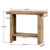 LIFECHOVY Farmhouse Wood Entryway Table Narrow Console Tables with Storage