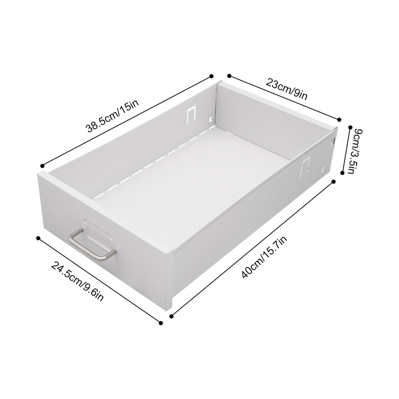Drawer Unit, 6/3-Tier Steel Organizer on Wheels for Office, 3