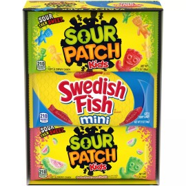 SOUR PATCH KIDS + SWEDISH SOFT & CHEWY CANDY VARIETY PACK 18CT