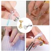 XUZOO 10pcs Nail Tip Stand Fixing Nail Practice Table Acrylic