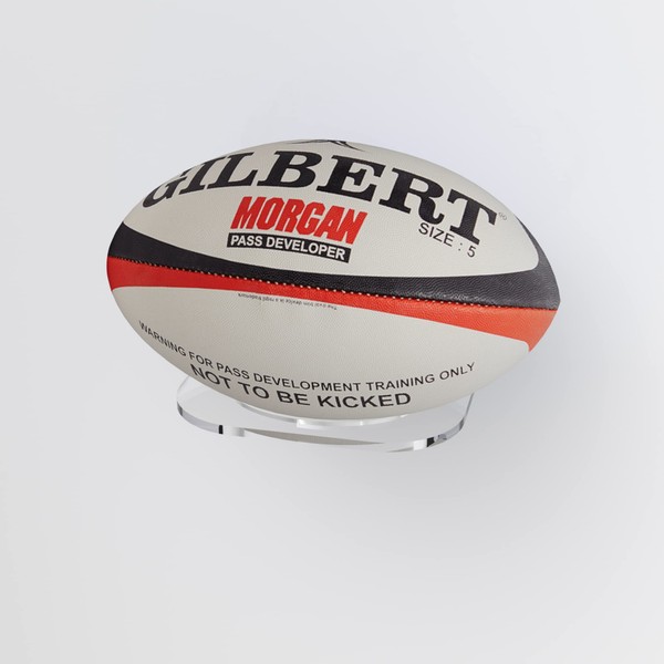 Premium Acrylic Rugby Display Stand/Ball Holder/Signed Autographed Holder