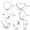 candlechoice Bunny Cookie Cutters-Egg Carrot Rabbit Flower Duck Butterfly Sheep
