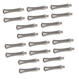 Baluue 20Pcs Hairdresser Shear Finger Rest Replacement for Hairdressing Scissors Durable Decorative Silver Tail Pins Comfortable Grip to Reduce Hand Fatigue and Control