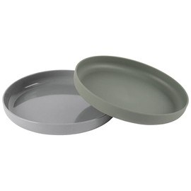 Dantoy - Tiny Biobased Plate Set - Mocha & Dark (6241)