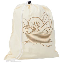Metaltex 239243 Sac à Pain Coton Blanc 34 x 43 cm, Anzahl: 1 Stück
