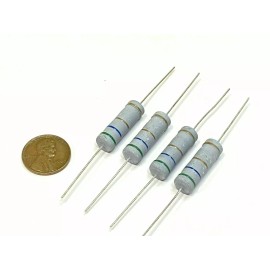 endlessparts 4 Pack 7.5ohm 7R5 Metal Oxide Film Resistor 5W 5 Watt ±5% Tolerance 4x G37