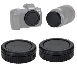 Fotasy (2 Pack) JJC EOS RF Mount Body Cap, Canon RF Mount Rear Lens Cover Cap, Camera Sensor Protective Body Cap, Compatible with Canon RF Mirrorless Camera EOS R RP Ra R5 R6, 82mm (L-RCRF_2)