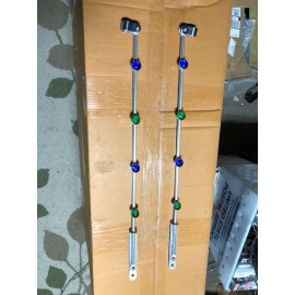 PERSONS BICYCLE CRASH BARS PARADE BARS  GREEN & BLUE JEWELS SCHWINN CRUISER WALD PERSONS