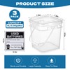 3 Pcs Battery Disposal Container 1 Gallon Dry Cell Storage