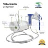 Nebulizador De Compresor Adulto/infantil Con Accesorios Blanco