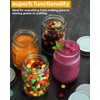 Rainforce 16 oz Mason Jars With Lids Regular Mouth 15