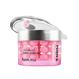 FARMSTAY PDRN & Vitamin Advanced Capsule Cream | Gel de tono desigual Dual Radiance Glass ligero, no pegajoso, hidratante, sensible, todo tipo de piel, cuidado de la piel coreano, 1.85 onzas líquidas
