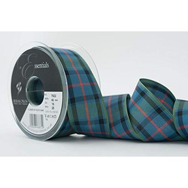 Berisfords Polyester Tartan, Farbmuster Flower of Scotland, 40 mm