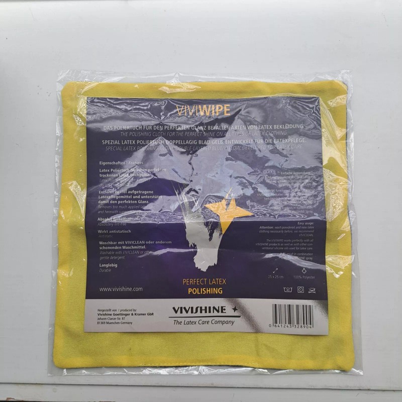 Vivishine Wipe Polishing Cloth - for Latex Clothing