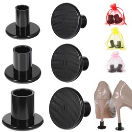 YUXIANLB 6 Pairs Clear High Heel Protectors, 3 Size Heel Protectors for Grass, High Heel Stoppers for Grass, Soft Heel Covers for Walking on Grass and Uneven Floor (S/M/L)