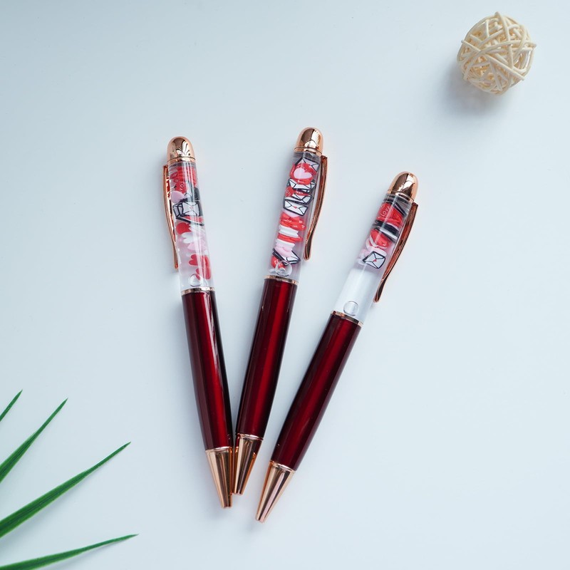 Sikyby Liquid Floating Pen Love Letter Envelope Heart Valentine's Day