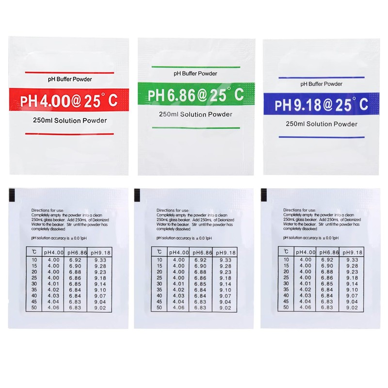 Nynelly pH Meter Buffer Solution Powder, 15 Pack