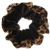 [ヴxante-nu] vingtaine Velour Leopard Pattern Faux Suede Animal Print Simple