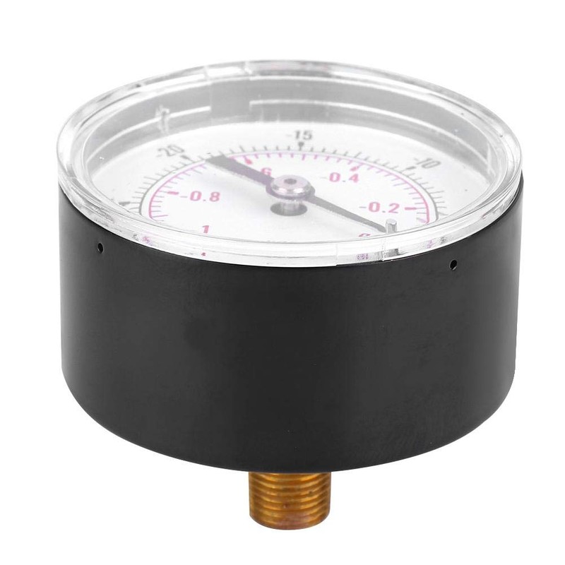 Dual Scale Vacuum Pressure Gauge, 50mm Dial Display, 1/8" BSPT