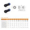 Eonvic Weipu SP21 2-12 Pin Male Waterproof Connector Plug Female