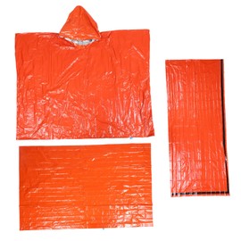KOMBIUDA 1set Emergency Sleeping Thermal Survival Sleeping Bag and Tent Insulated Blanket for Camping Hiking and Outdoor Adventures