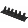 Plymor Schwarzer Samt-Ring-Finger-Display, 6 auf rechteckiger Basis, 19,4 cm B