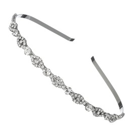 BESTOYARD 1Pc Thin Wave Headband Rhinestone Headband For Women Rhinestone Headpiece Wedding Headpiece For Bride Shiny Headband With Teeth