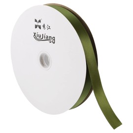 PATIKIL 0.79 Inch Wide 100 Yards Satin Ribbon, Solid Crafts Roll for Party Home DIY Wrapping Decoration Olive Green