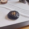 ZEN&TAO Japanese Miniature Zen Garden Black Tray with Buddah Statue,
