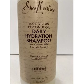 Shea Moisture 100% Virgin Coconut Oil Milk Daily Hydration Shampoo 34 fl oz