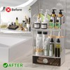 Bathroom Counter Organizer, 2 Tiered Organizer Countertop with Drawer, Makeup