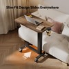 Agilestic Portable Standing Desk Height Adjustable, Mobile Table with Wheels,