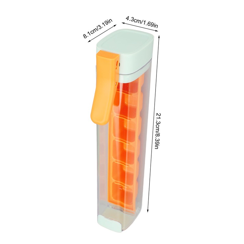 2PCS Ice Cube Trays 6 Grids Easy Release Reusable Ice