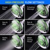 Hotel Spa 6-setting 5" Rechargable LED Shower Head with Light