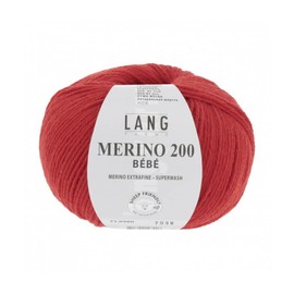 Lang Yarns Merino 200 Bébé 0360 Red