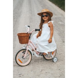 e-wicker24 Small Bicycle Basket for Children's Bike, Made of Willow