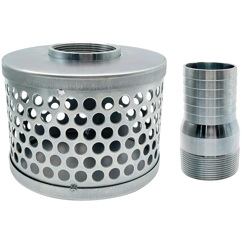 MUSTBEE Round Hole Suction Strainers and Combination Hose Connector Set