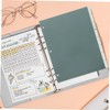 CAXUSD 1set Binder Index Dividers Plastic Tabs for Loose Leaf
