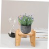 FUNOMOCYA Wooden Drink Dispenser Stand Base Creative Decorative Vase Stand